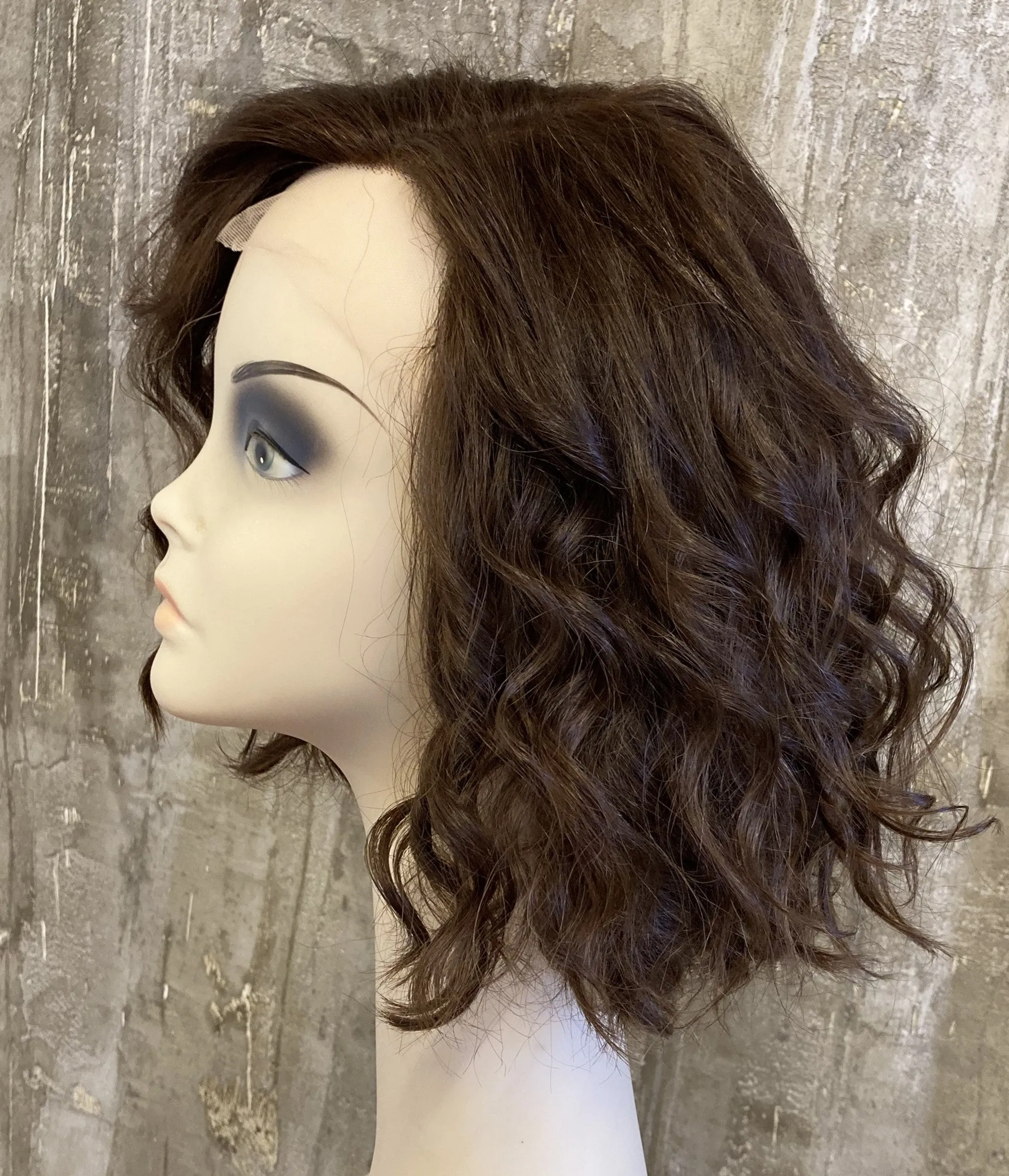 100% EUROPEAN Virgin HUMAN HAIR 14" BROWN LR-12LYR-101