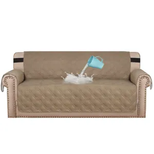 100% Waterproof Sofa Covers Couch Covers Slip Covers for Dogs with Strap 1/2/3/4