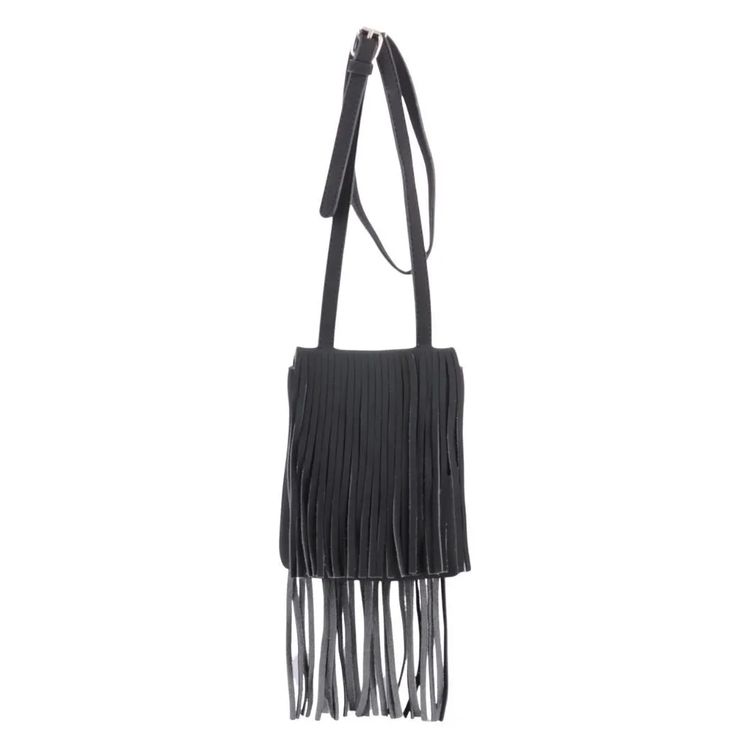 1533 - Suede Fringe Crossbody Bag