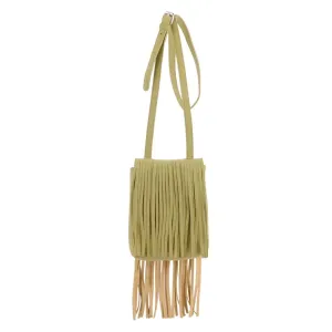 1533 - Suede Fringe Crossbody Bag