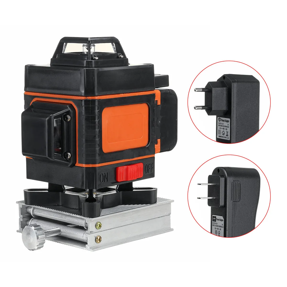 16 Line LD Laser Level Green Light 3D 360 Rotary Self Leveling Measure Tool