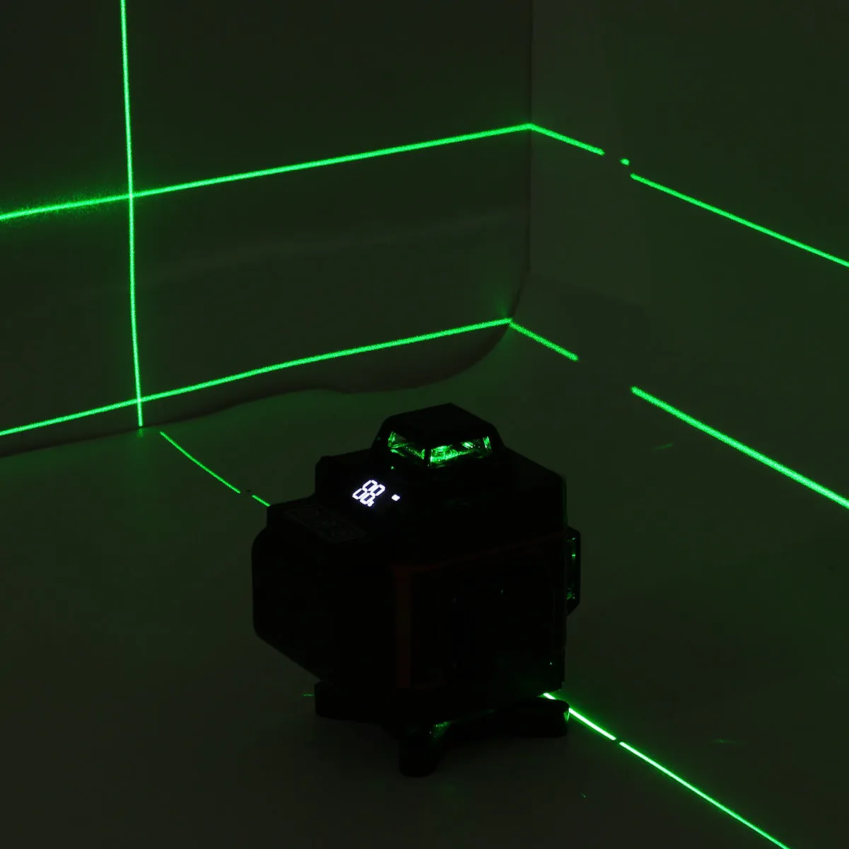 16 Line LD Laser Level Green Light 3D 360 Rotary Self Leveling Measure Tool