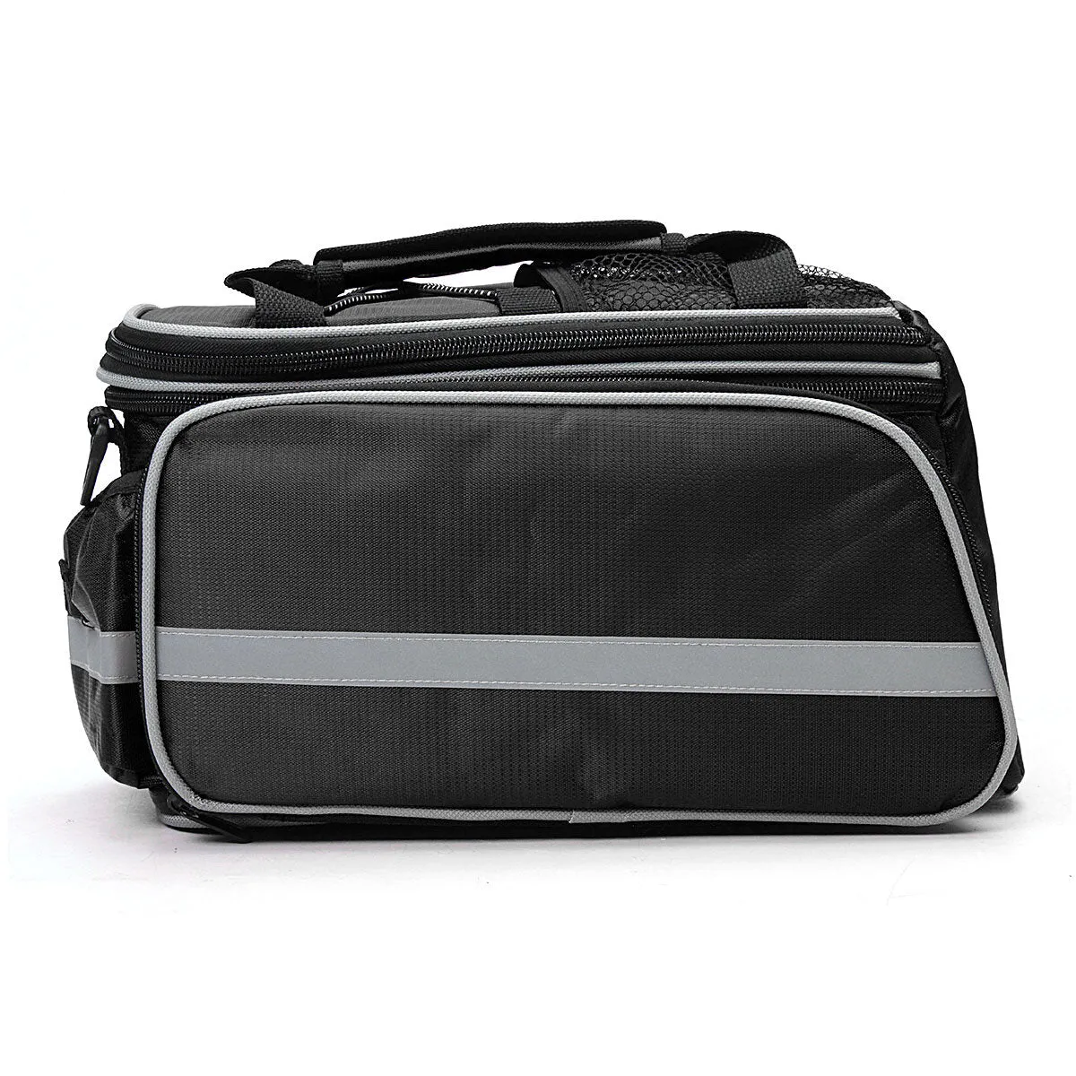 2 in 1 32*17*19 Large Capacity Waterproof Bike Bicycle Rear Seat Rack Riding Bag Mobile Phone Tablet Travel Storage Pack with Belt   Rain Cover