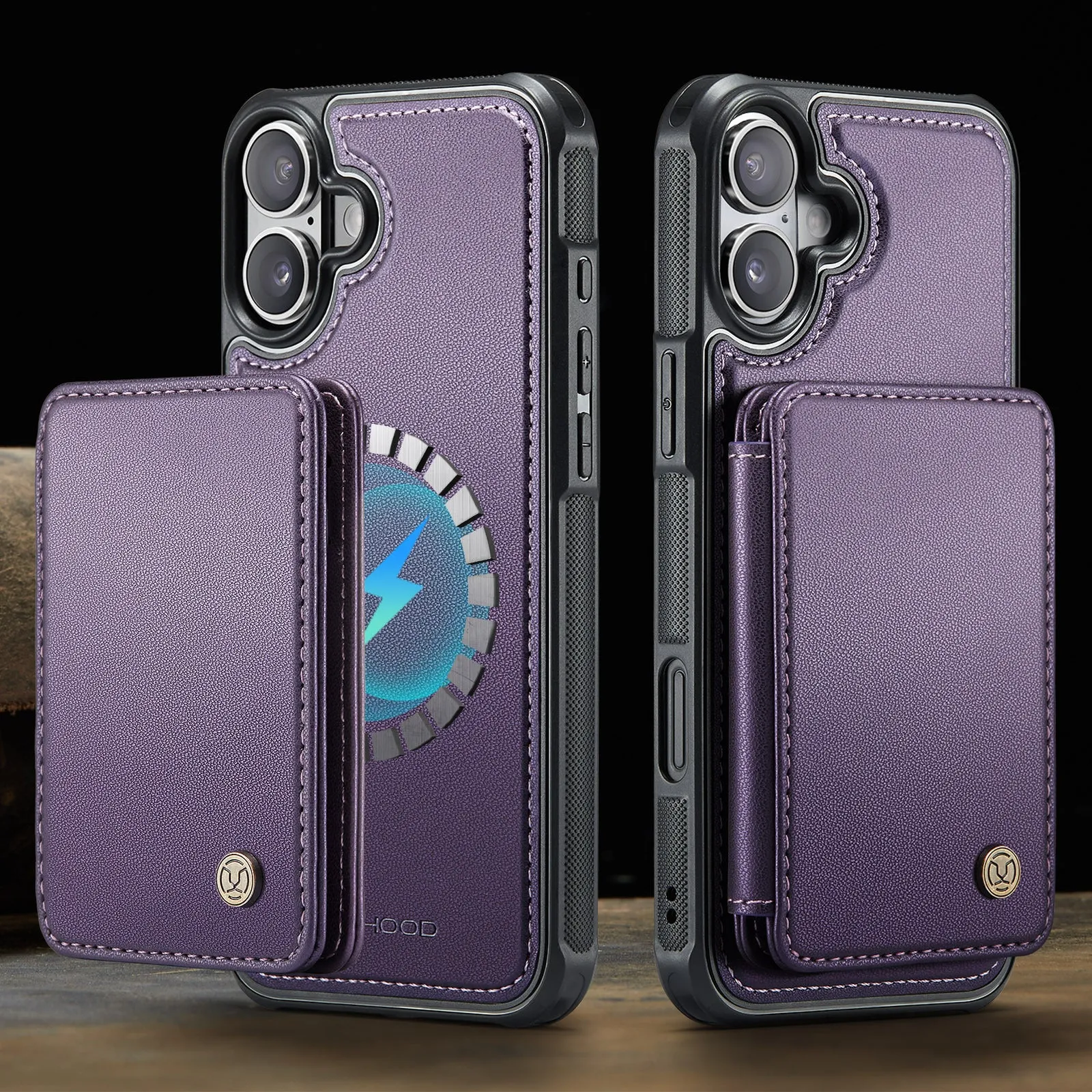 2 in 1 Magnetic Cards Solt Detachable Wallet Flip Leather Case For iPhone