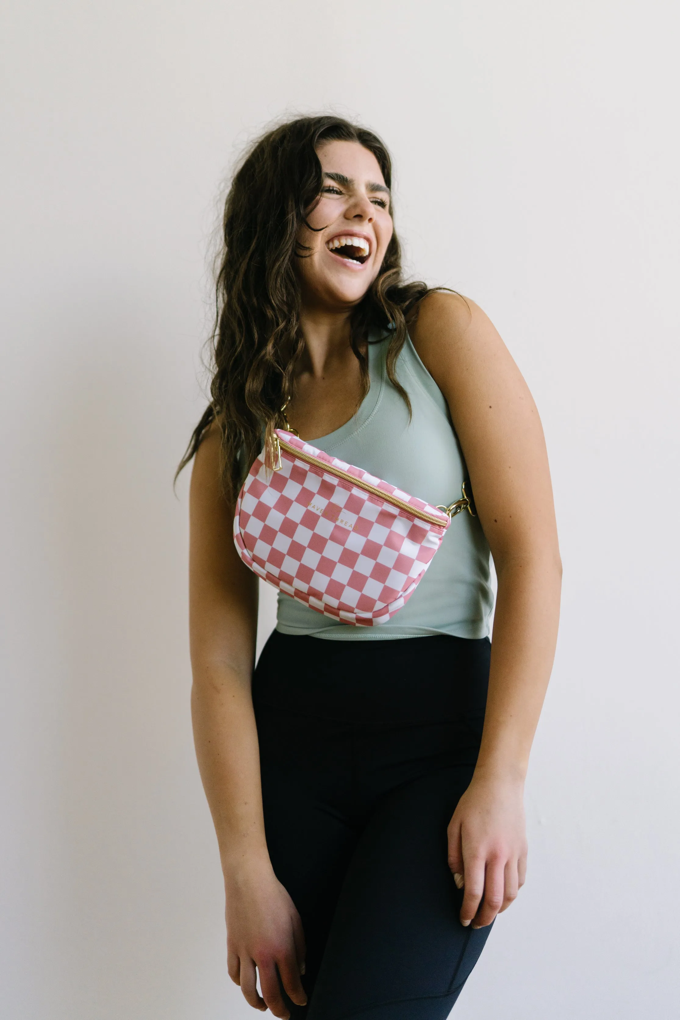 3-in-1 Everyday Bag - Pink Checkered