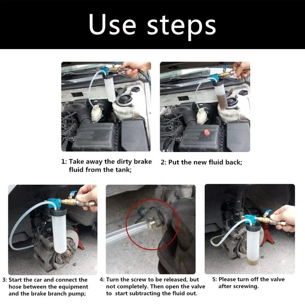 300cc Brake Fluid Extractor Pneumatic Brake Oil Change