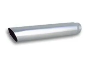 3.5" Round Stainless Steel Tip (Single Wall, Angle Cut) 2.5" inlet, 20" long by Vibrant Performance