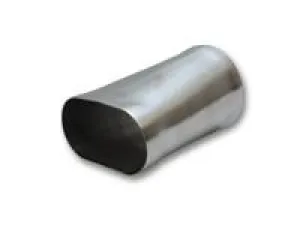 3" Oval to 3" O.D. Round Transition Adapter (6" Long) by Vibrant Performance