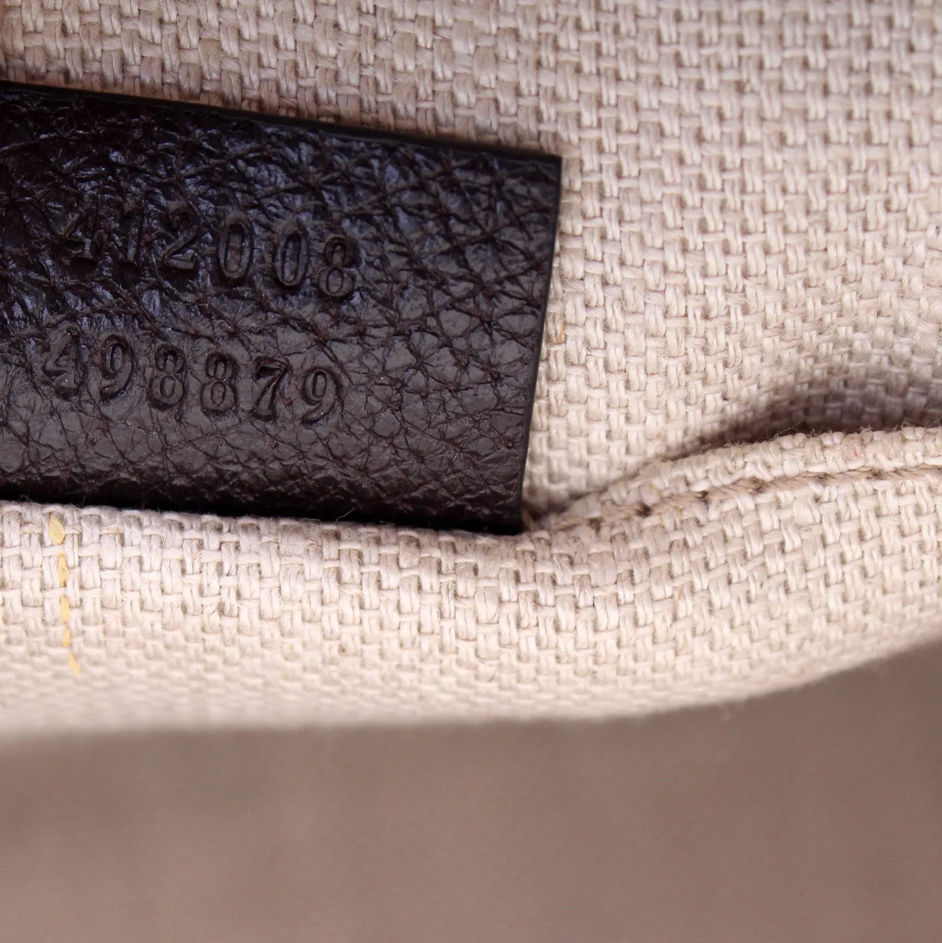 412008 GG Canvas Bee Camera Bag