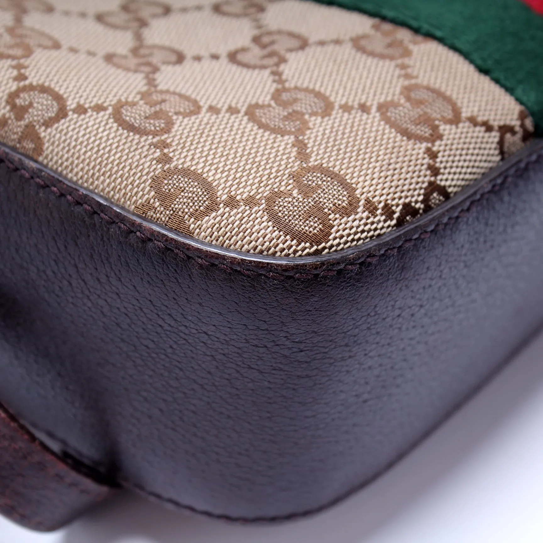 412008 GG Canvas Bee Camera Bag