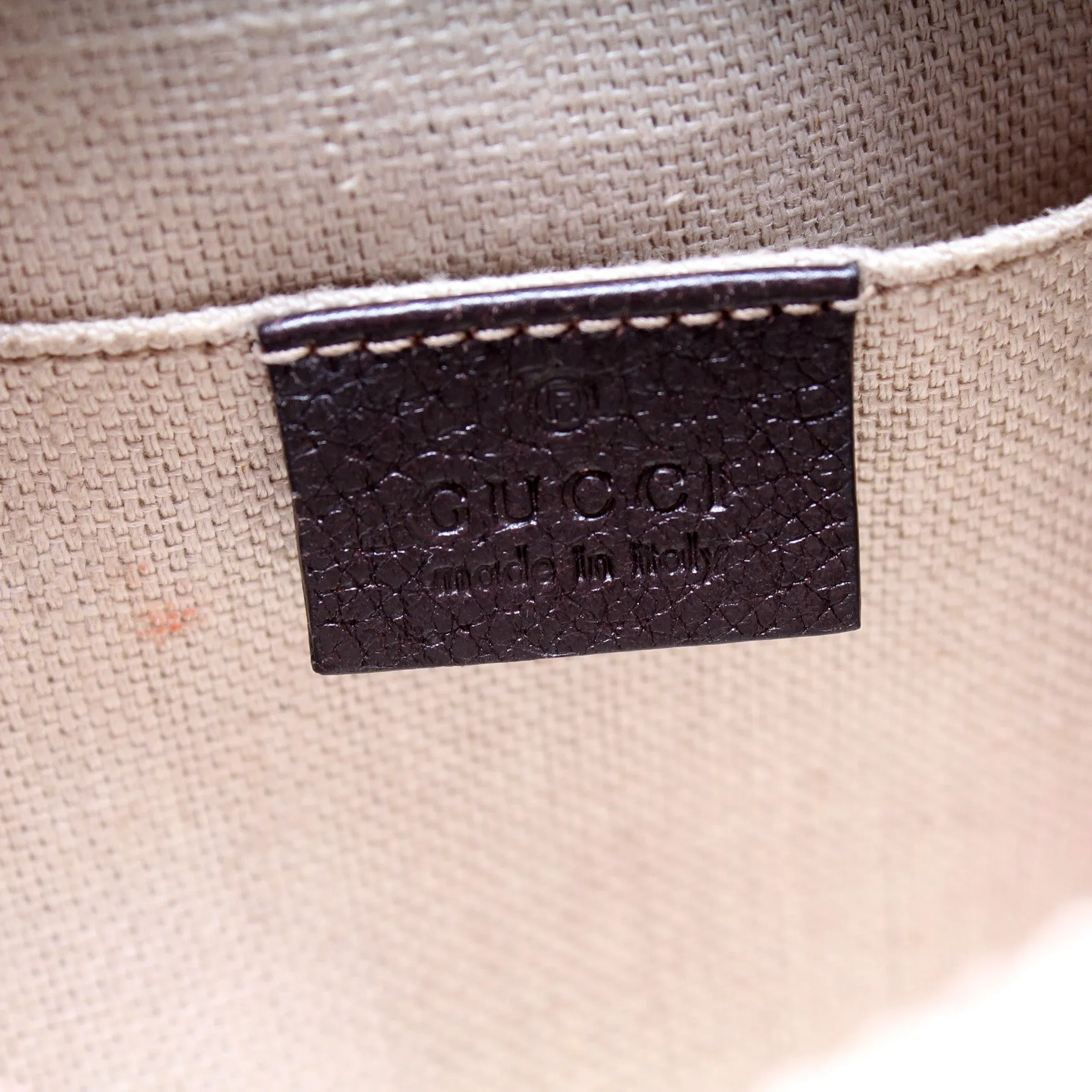412008 GG Canvas Bee Camera Bag