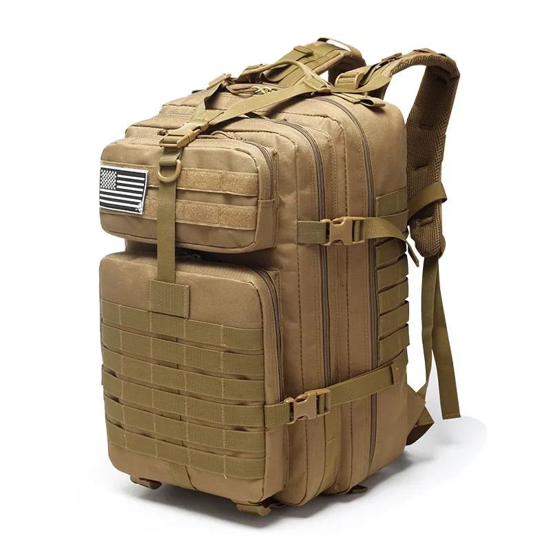 50L Capacity Waterproof Tactical Backpack