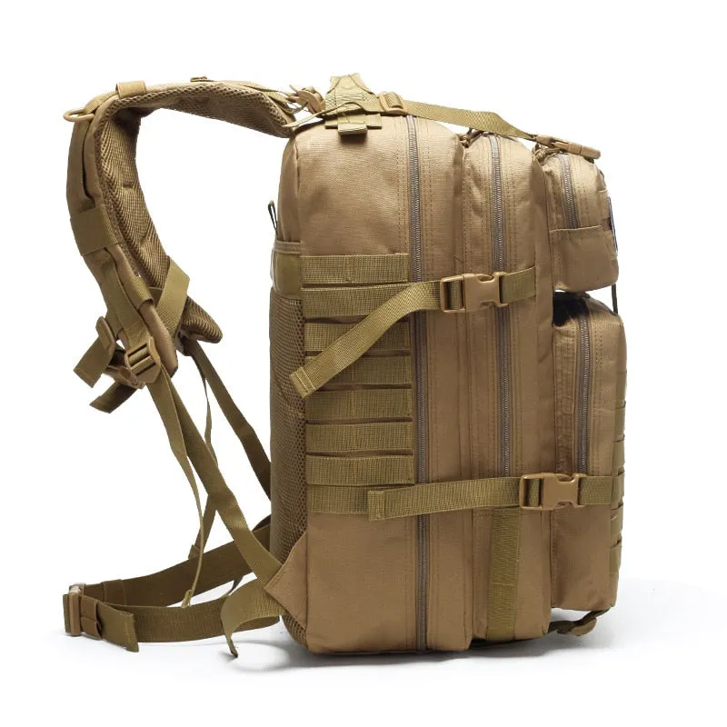 50L Capacity Waterproof Tactical Backpack