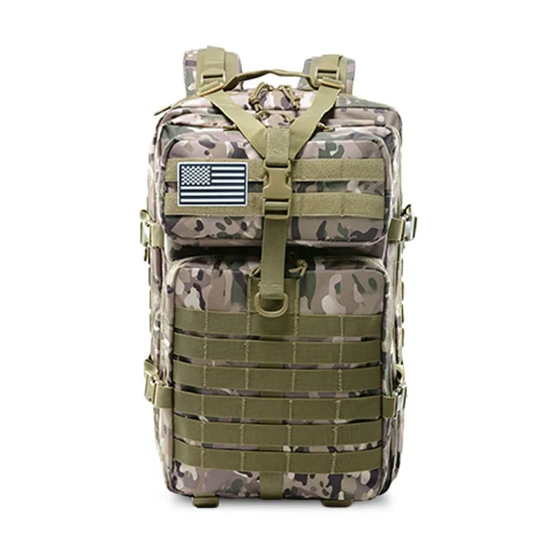 50L Capacity Waterproof Tactical Backpack