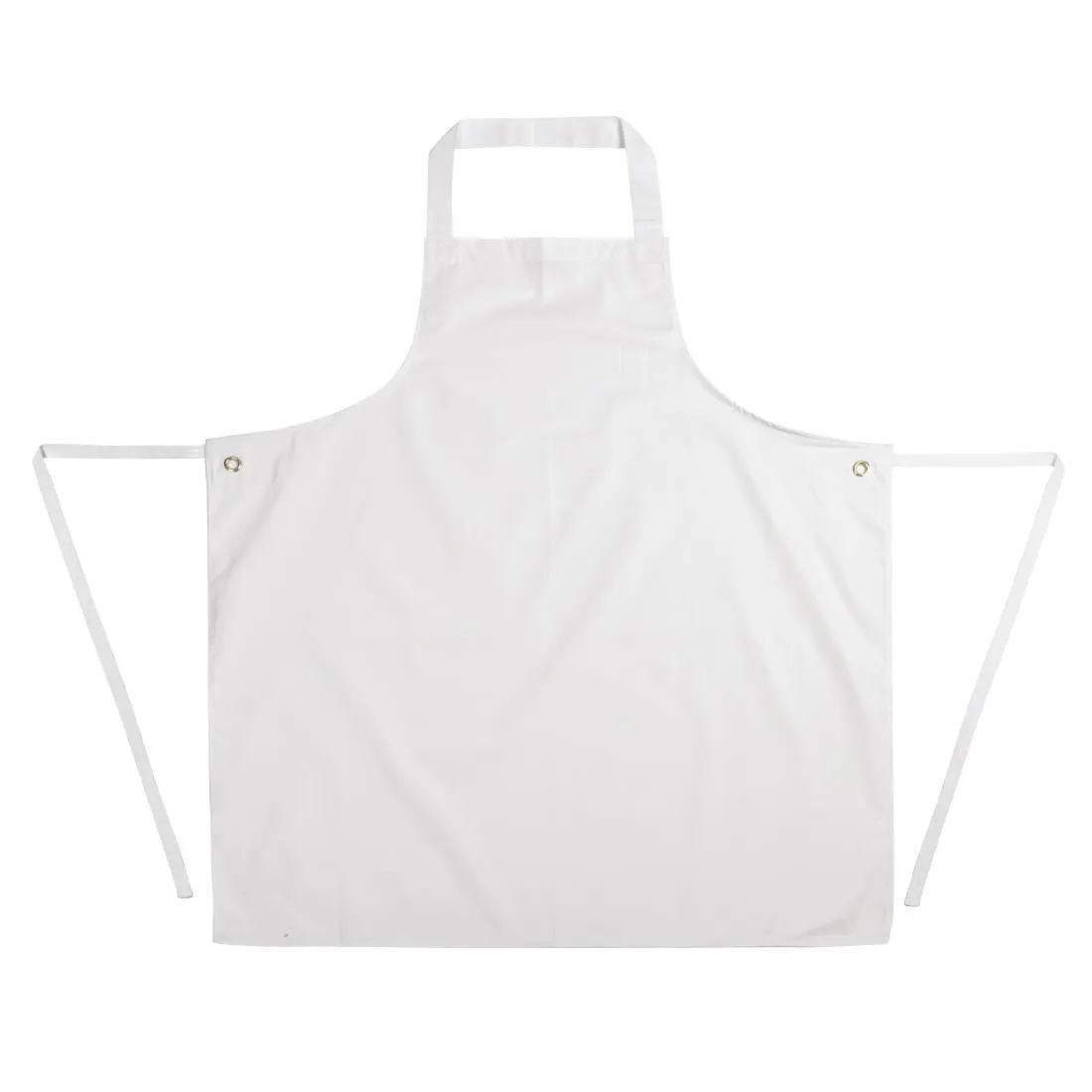 A897 Whites Water Resistant Bib Apron White