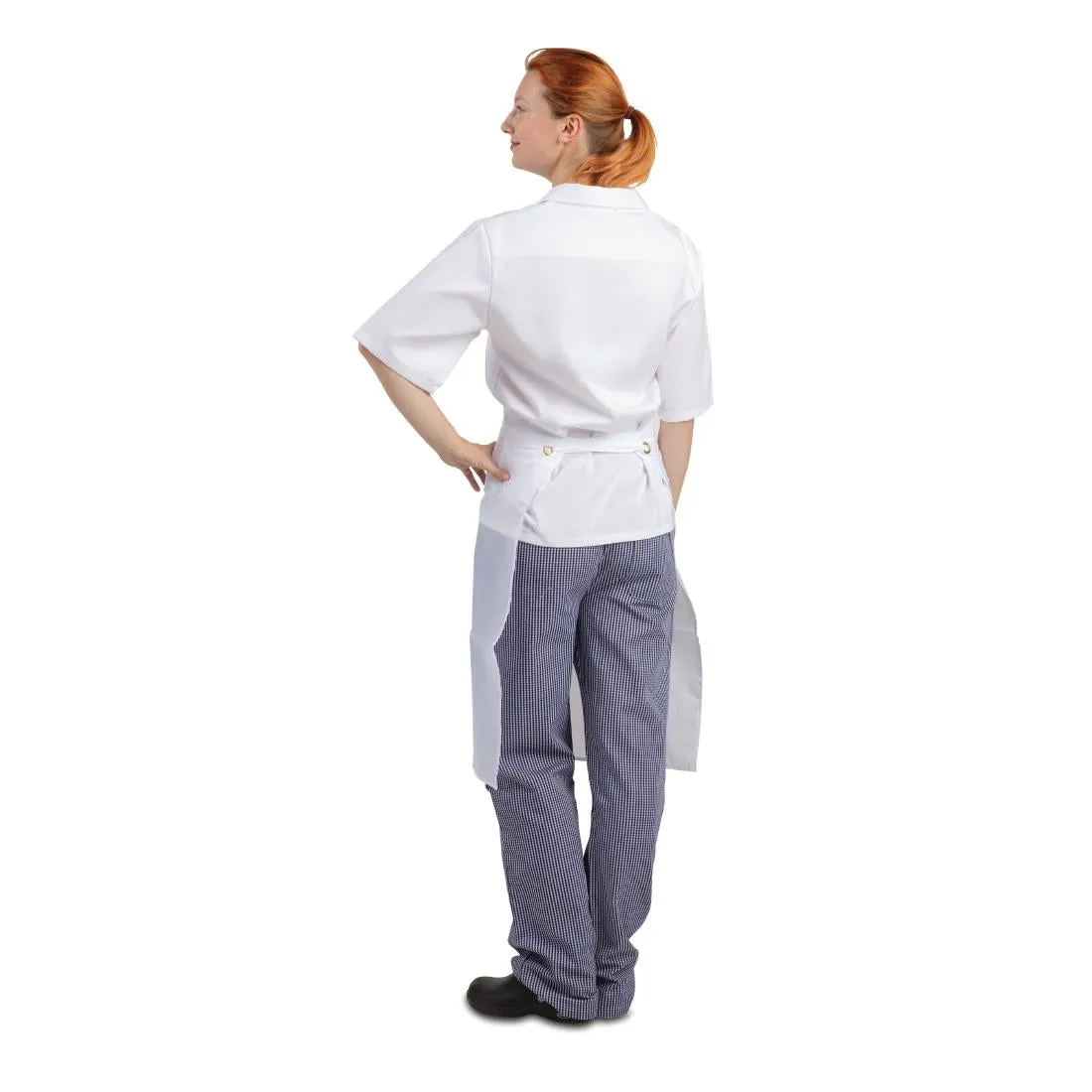 A897 Whites Water Resistant Bib Apron White