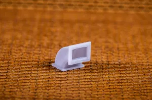 Air conditioner duct 90d section 8.8L 8w 8.8h - HO Scale