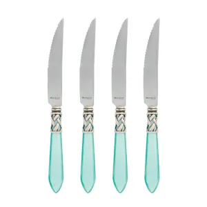 Aladdin Antique Aqua Steak Knives (Set of 4)