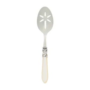 Aladdin Antique Ivory Slotted Serving Spoon