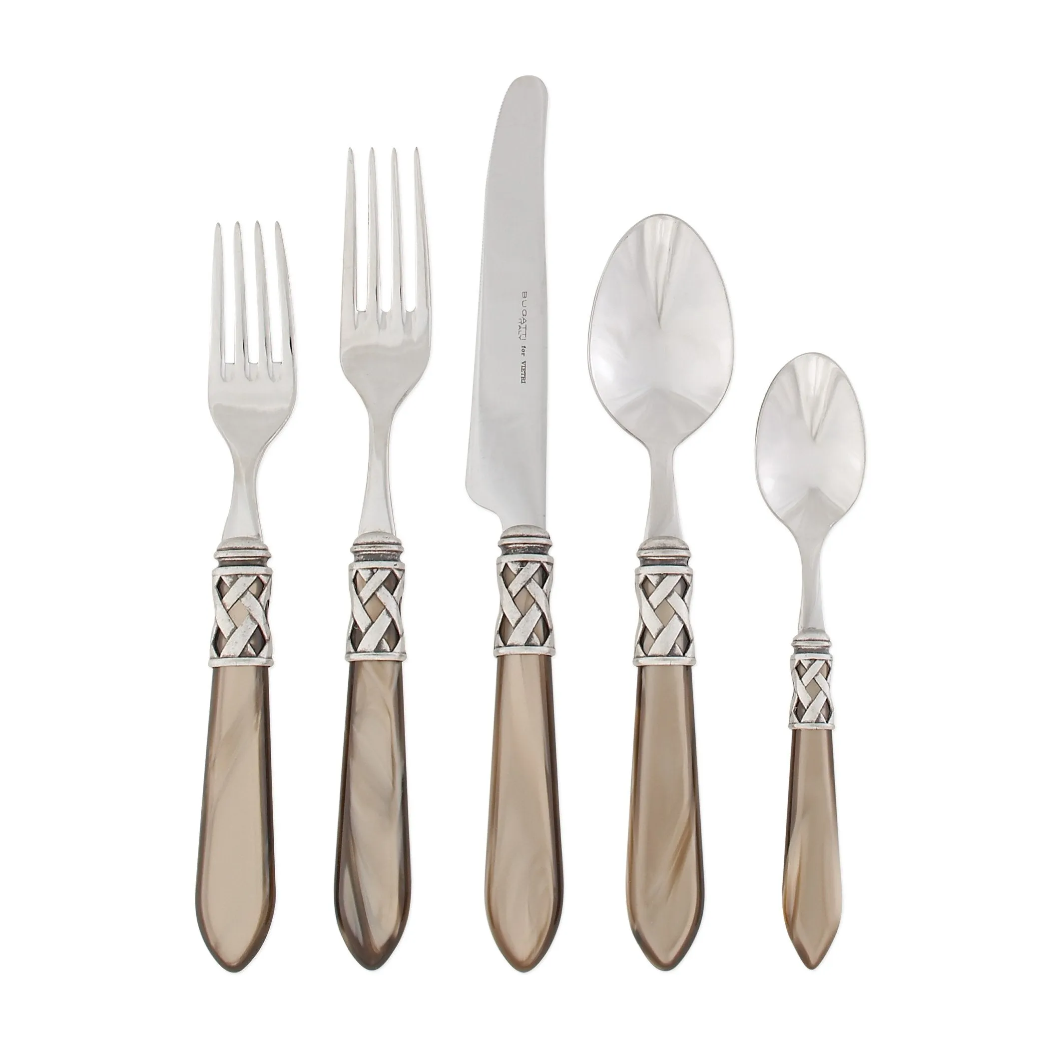 Aladdin Antique Taupe Five-Piece Place Setting