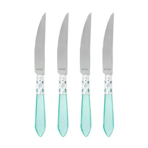 Aladdin Brilliant Aqua Steak Knives (Set of 4)