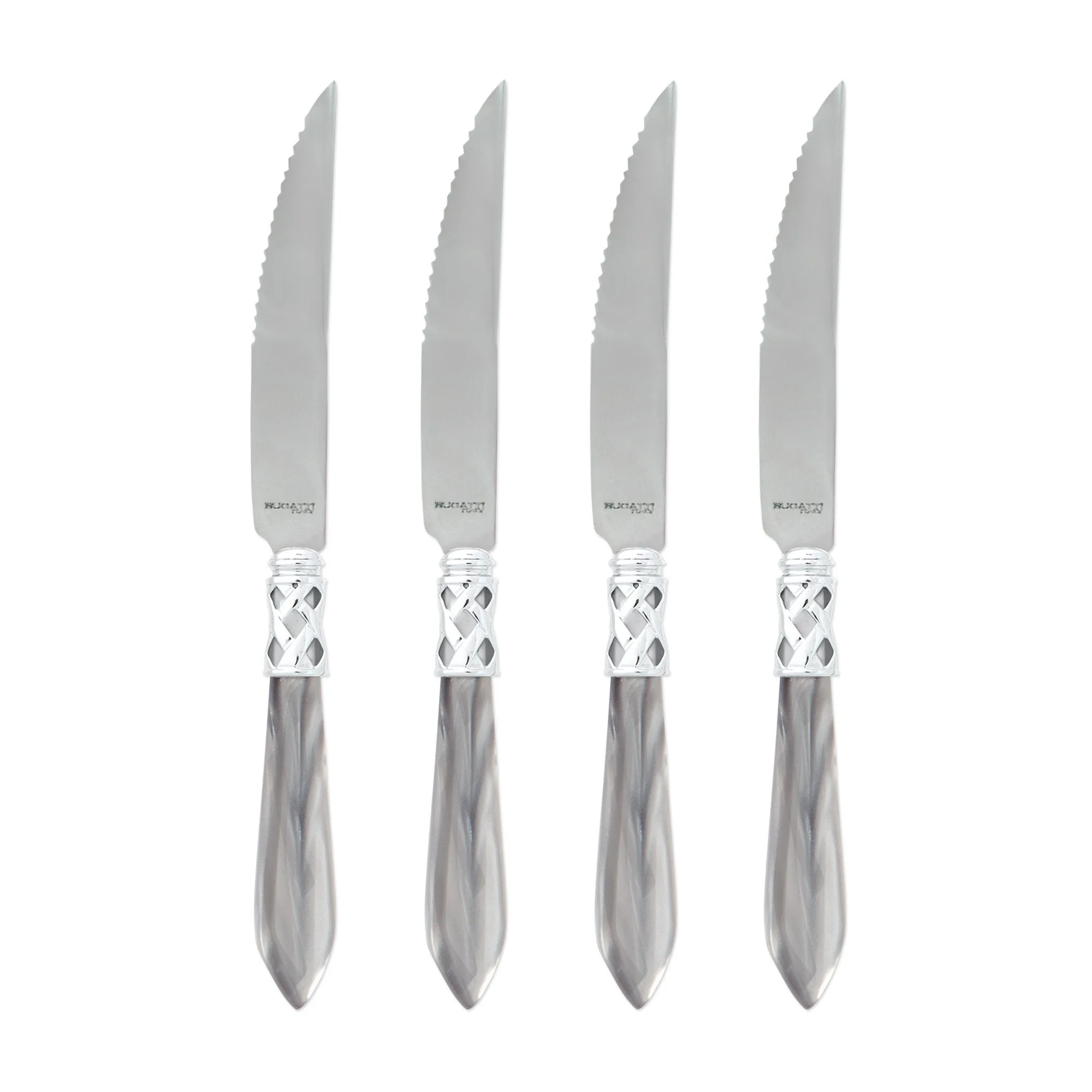 Aladdin Brilliant Light Gray Steak Knives (Set of 4)
