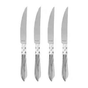 Aladdin Brilliant Light Gray Steak Knives (Set of 4)