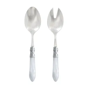 Aladdin Brilliant White Salad Server Set