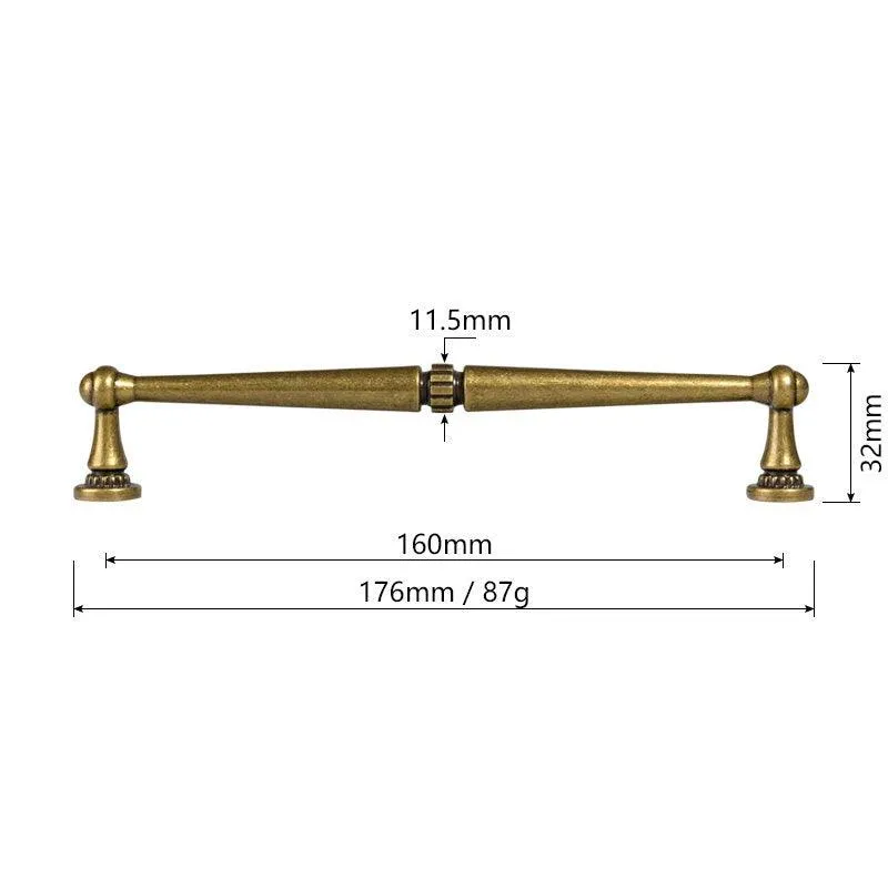 ALLES / Antique Brass & Silver Handles