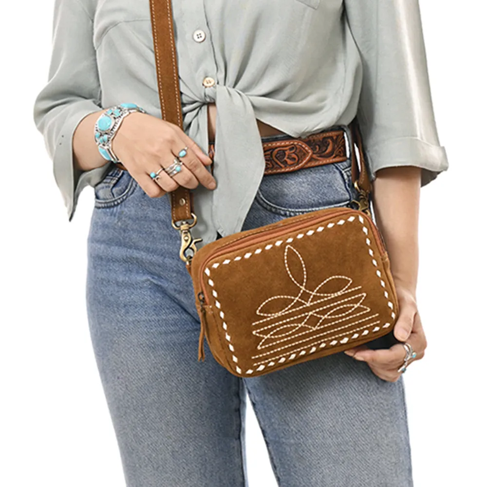 American Darling Suede Genuine Leather Camera bag