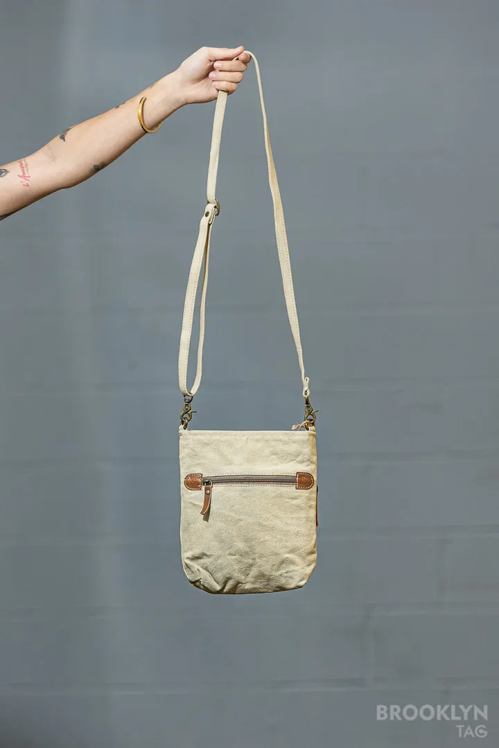 Anchor Crossbody Canvas Bag