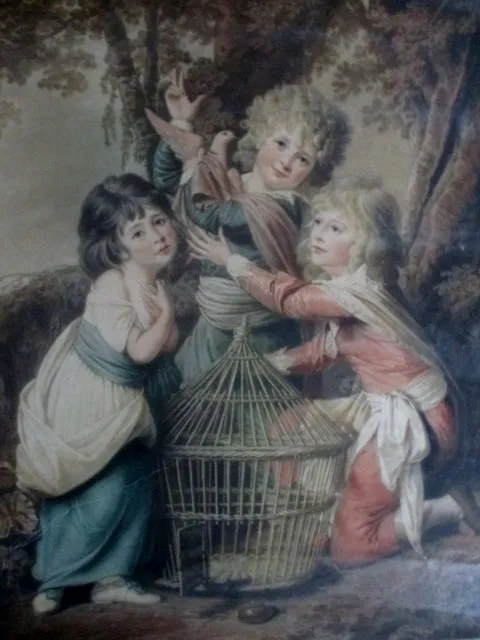 Antique 1919 SIGNED Henry Macbeth-Raeburn LITHOGRAPH PRINT Picture FINE ART