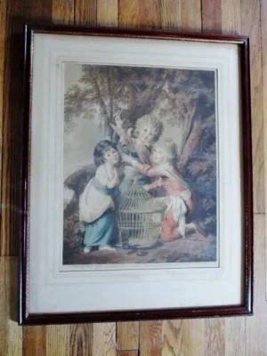 Antique 1919 SIGNED Henry Macbeth-Raeburn LITHOGRAPH PRINT Picture FINE ART