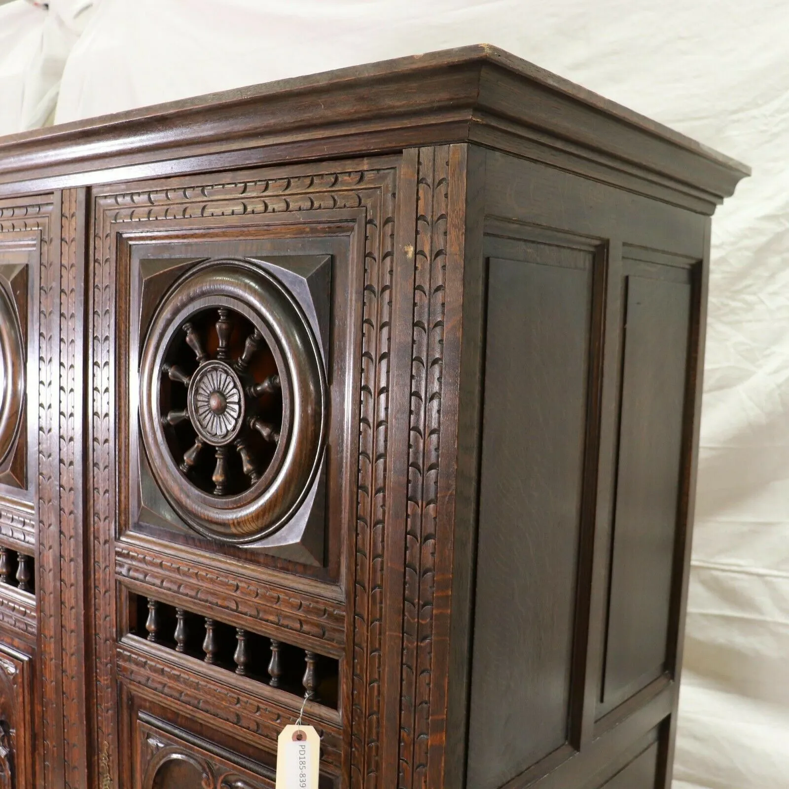 Antique Armoire Breton, Triple Door French Breton Style Oak Armoire, Beautiful!!