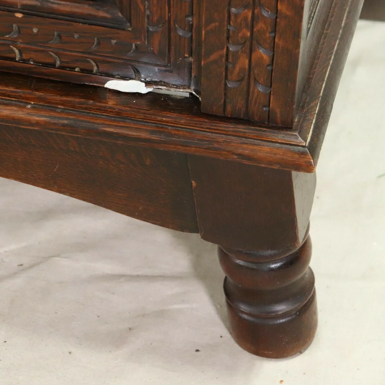 Antique Armoire Breton, Triple Door French Breton Style Oak Armoire, Beautiful!!