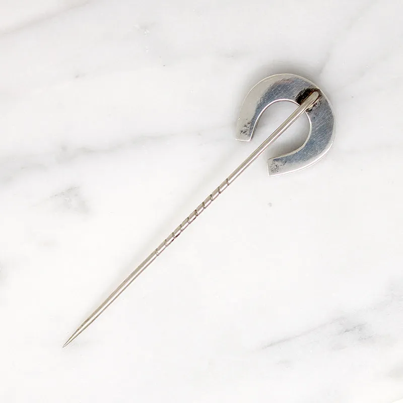 Antique Marble Horseshoe Stick Pin