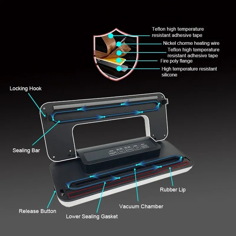 Automatic Food Vacuum Sealer With Vacuum Bags