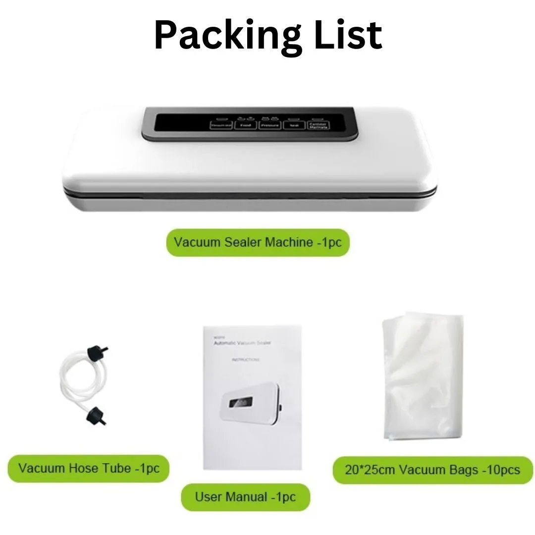 Automatic Food Vacuum Sealer With Vacuum Bags