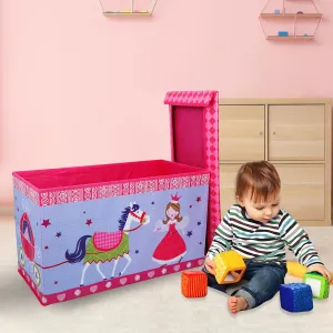 Baby Moo Fairytale Princess Large Multifunctional Playroom Storage Box - Pink