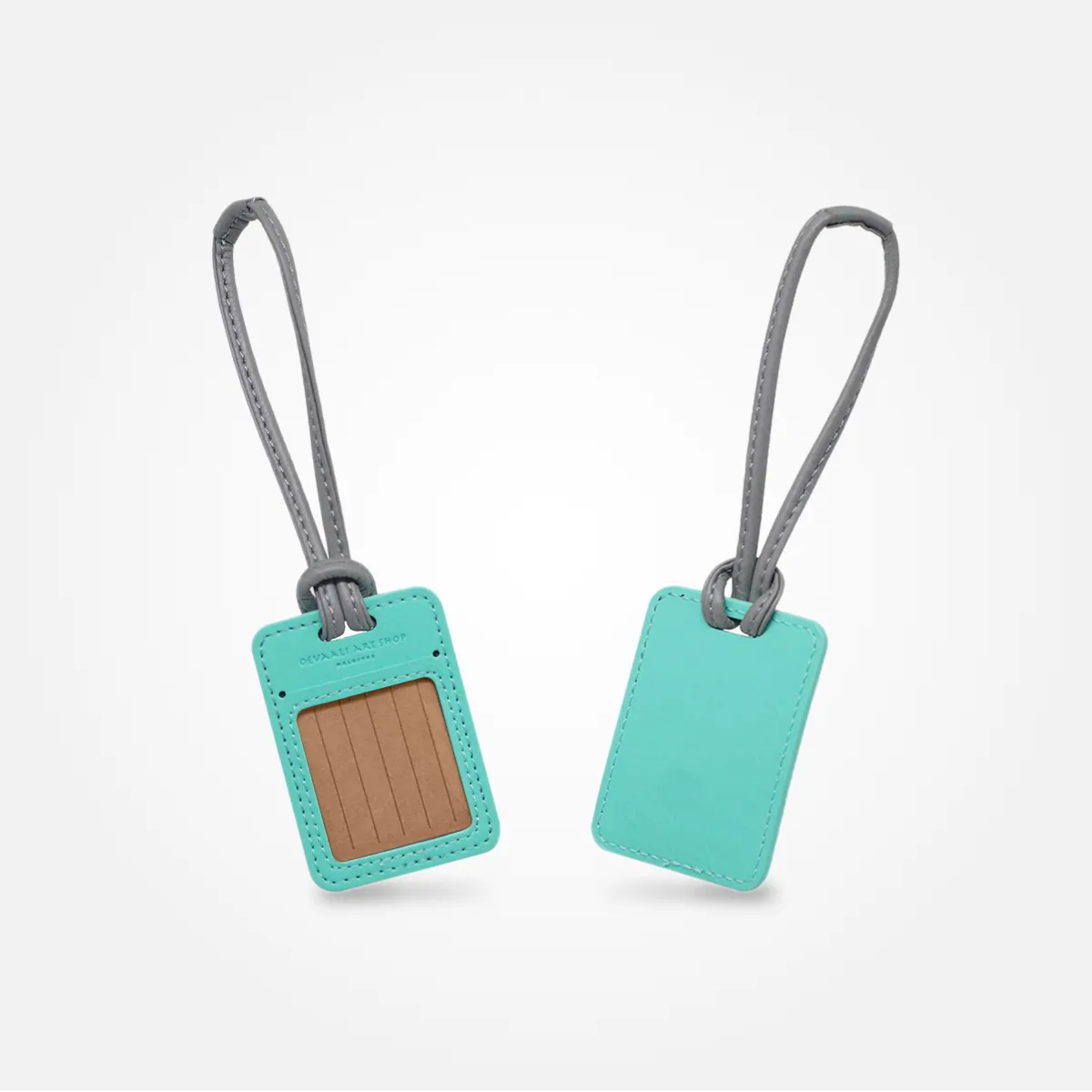 Bag Tag (Teal/Grey)