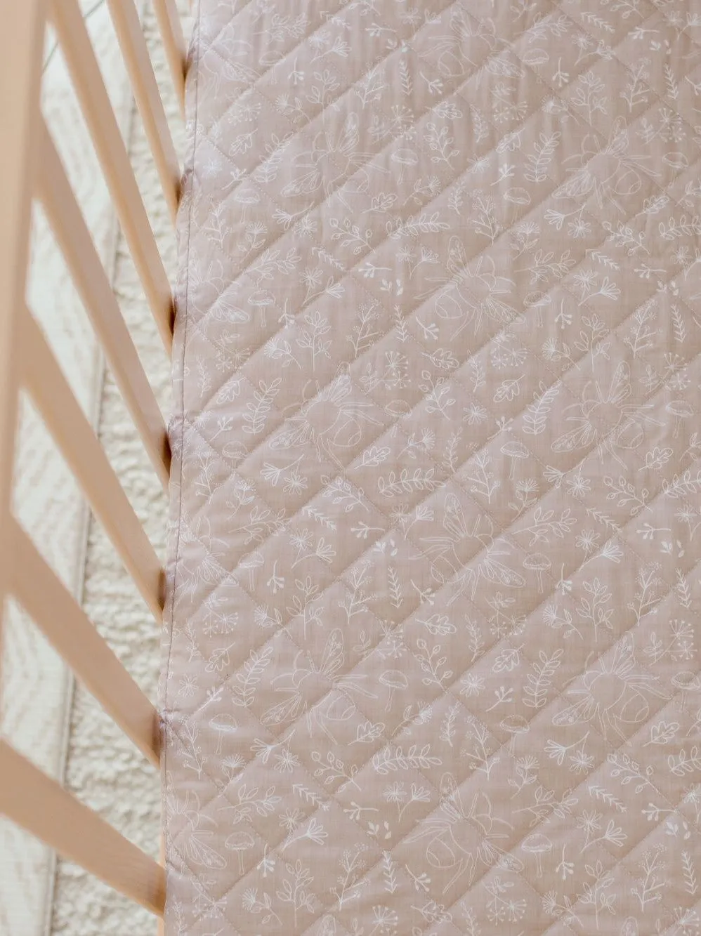 Bambella Designs 2-in-1 Waterproof Cot Sheet & Mattress Protector | Bee Kind
