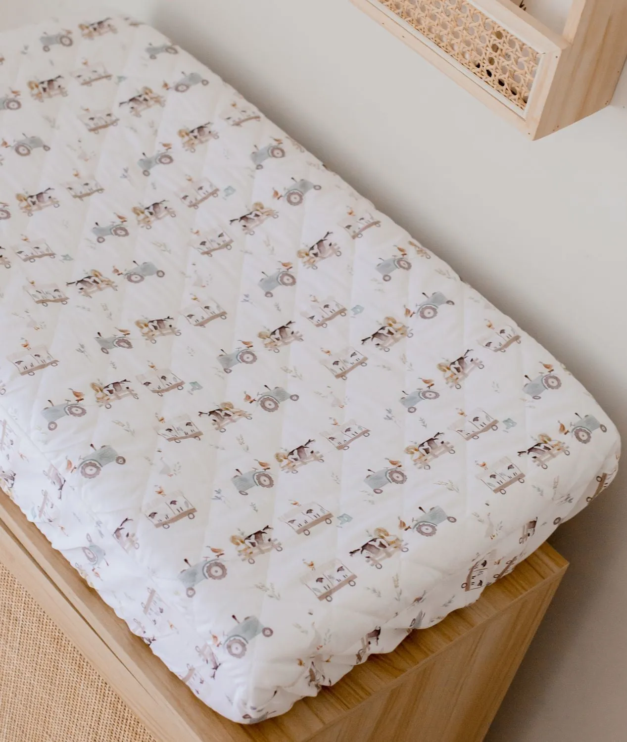 Bambella Designs Waterproof Bassinet Sheet/Change Mat Cover | Oakwood Farm