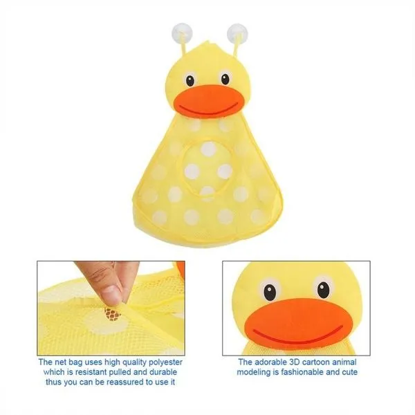 Bath Toy Organizer Net Bathtub Shower Bag