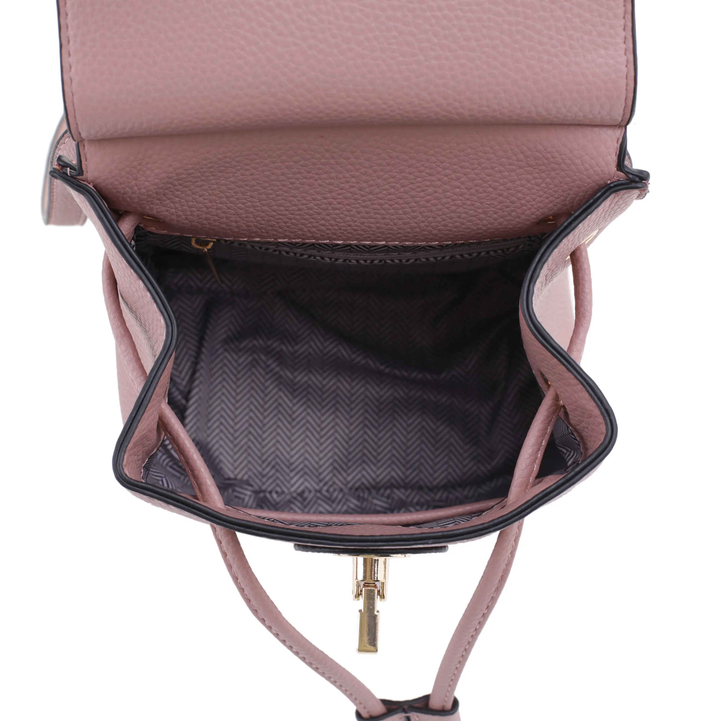 Baylor Drawstring Flap Backpack