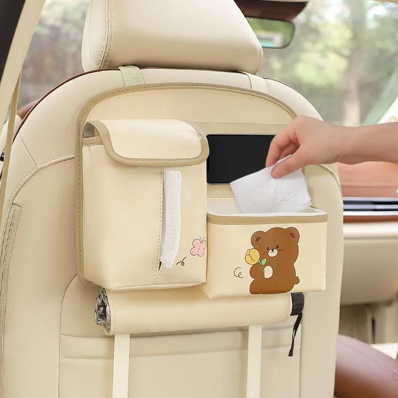 Beary 'n' Ride Car Bag™ | 1 1 Free | Leather organizer  | Keep Kids Smiling on the Go ⭐⭐⭐⭐⭐