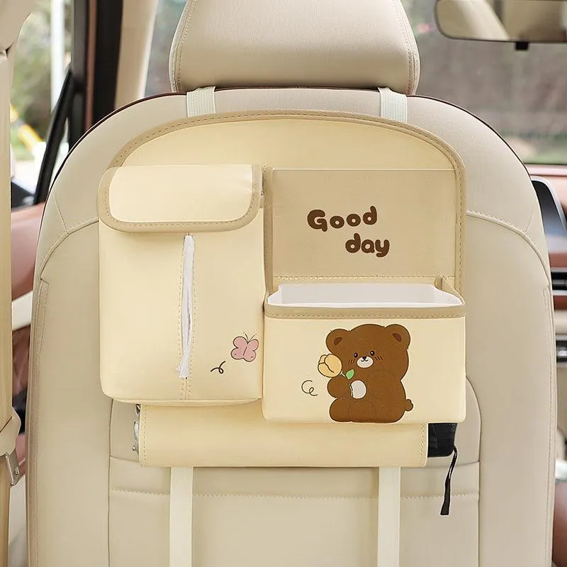 Beary 'n' Ride Car Bag™ | 1 1 Free | Leather organizer  | Keep Kids Smiling on the Go ⭐⭐⭐⭐⭐