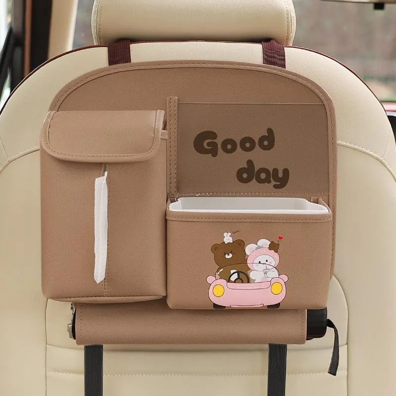 Beary 'n' Ride Car Bag™ | 1 1 Free | Leather organizer  | Keep Kids Smiling on the Go ⭐⭐⭐⭐⭐