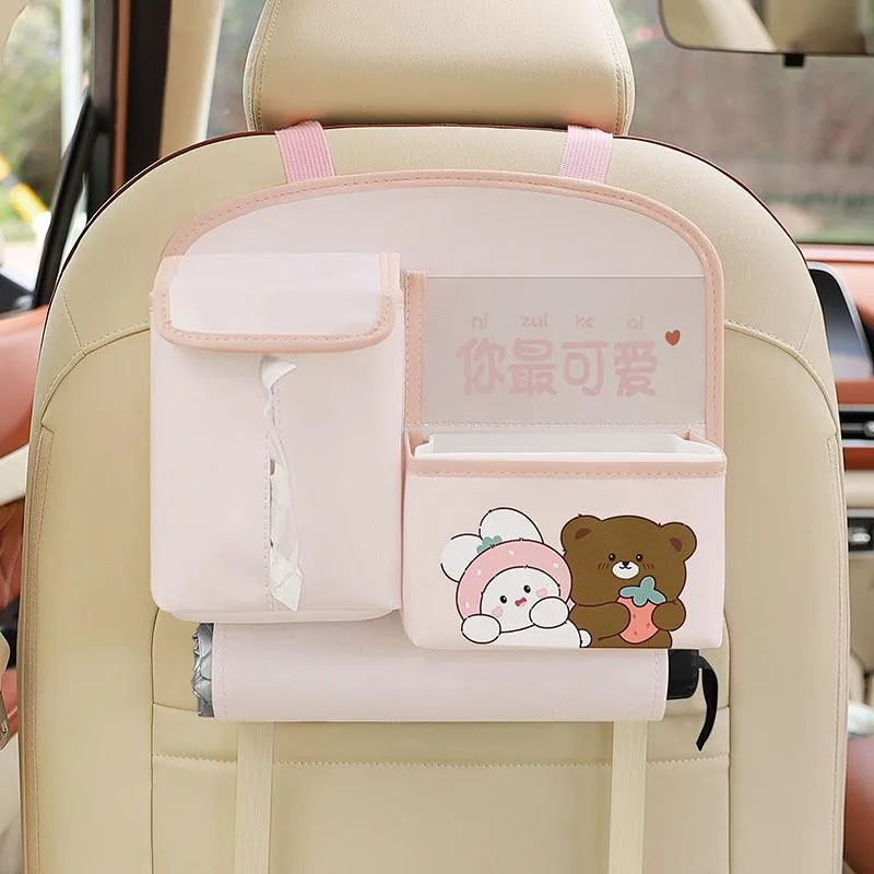 Beary 'n' Ride Car Bag™ | 1 1 Free | Leather organizer  | Keep Kids Smiling on the Go ⭐⭐⭐⭐⭐
