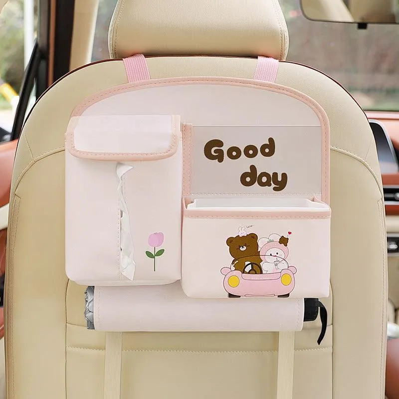 Beary 'n' Ride Car Bag™ | 1 1 Free | Leather organizer  | Keep Kids Smiling on the Go ⭐⭐⭐⭐⭐