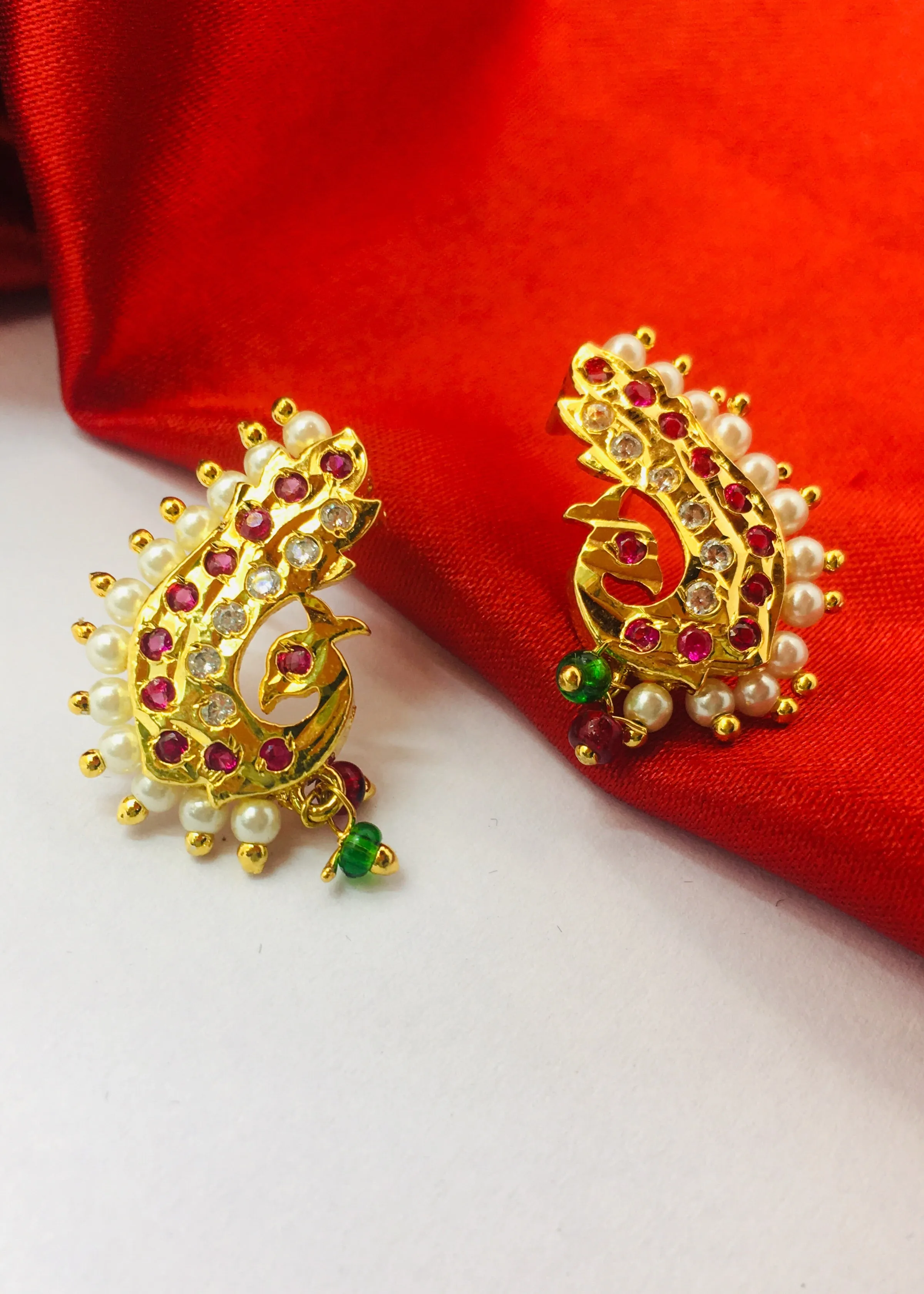 BEAUTIFUL PEACOCK EARRINGS